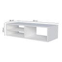 Ver mais imagens de Estante p/ TV Supenso Rack Moderno Versátil Decorativo MDP Branco