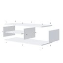 Ver imagem 5 de Estante p/ TV Supenso Rack Moderno Versátil Decorativo MDP Branco