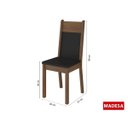 Ver imagem 5 de Conjunto Sala de Jantar Mesa 4 Cadeiras Miami Madesa