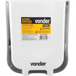 Lixeira Dobrável 9 Litros - Vonder - 3
