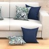 Capa Almofada Almofada Azul e Vivace Estampada 2 Unidades 45cm x 45cm Tecido Jacquard com Zíper - 4