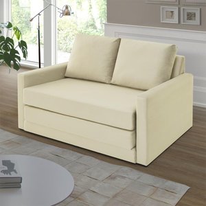 Sofá Simi 2 em 1 Sofá Cama Bege Estofama