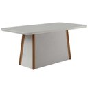 Ver imagem 7 de Conjunto Sala de Jantar Tilia C/ Tampo Madeirado C/ Vidro Canto Curvo 120x80cm e 4 Cadeiras Dafne