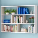 Ver imagem 3 de Estante Suspensa Branca Elegante para Sala e Quarto Branco