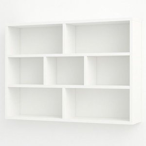 Estante Suspensa Branca Elegante para Sala e Quarto Branco