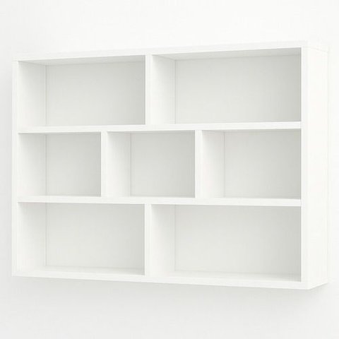 Estante Suspensa Branca Elegante para Sala e Quarto Branco