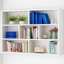 Ver imagem 2 de Estante Suspensa Branca Elegante para Sala e Quarto Branco