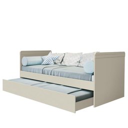 Cama Babá Nuth com Auxiliar Areia Fosco - Reller Móveis Areia Fosco - 1