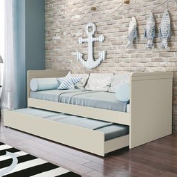 Cama Babá Nuth com Auxiliar Areia Fosco - Reller Móveis Areia Fosco - 3