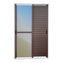 Ver imagem 1 de Porta Correr Venez. 3F.Móv.210 x 150 Elite c/Fecho Autom V.Ref.Mix Corten Brimak