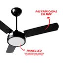 Ver imagem 4 de Ventilador de Teto Citrino Led Preto 3 Pás Tron 220v