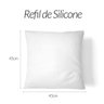 Kit de Almofada Amarela Floral + Mostarda 2 Unidades 45cm x 45cm com Refil de Silicone Super Macio - - 7