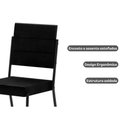 Ver imagem 5 de Cadeira de Cozinha 1736 Aço Kit 2 Uni Cobre/linho Areia - Carraro