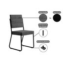 Ver imagem 4 de Cadeira de Cozinha 1736 Aço Kit 2 Uni Cobre/linho Areia - Carraro