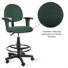 Cadeira Executiva Caixa Alta com Braço - Verde C/ Preto - 7