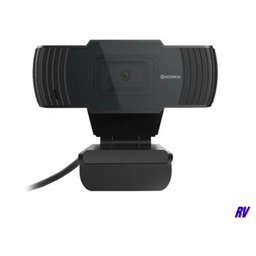 WebCam Hoopson WC-002 Full HD 1080p 30fps com microfone preta - 1