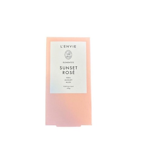 Barra de Cera Perfumada Elementos Sunset Rose, Fragrância Floral, 40g