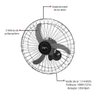 Ventilador de Parede Tron 60cm 127v Preto - 3