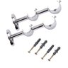 Suportes de Ferro para Cortina Varão Duplo 28mm e 19mm - 1 peças - 2