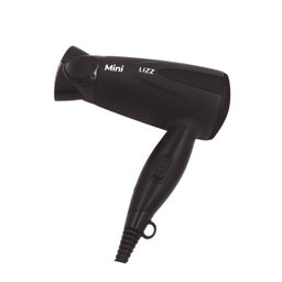 Mini Secador Dobrável Bivolt Preto Com Kit Viagem Lizz:Preto - 4