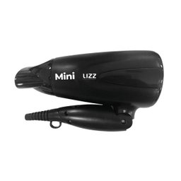 Mini Secador Dobrável Bivolt Preto Com Kit Viagem Lizz:Preto - 2
