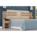 Ver imagem 4 de Cabeceira Cama Box Madeirado Casal Triunfo c/ 2 Gavetas Ébano - Demóbile