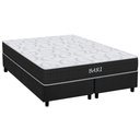 Ver imagem 1 de Cama Box Queen: Colchão Espuma Orthoflex D45 Bari + Base Crc Suede Gray(158x198)