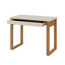 Ver imagem 2 de Escrivaninha Mesa de Trabalho Industrial 100cm x 53cm com Gaveta 100% MDF Dalla Costa Cor:Off White