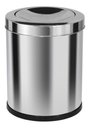 Ver imagem 1 de Lixeira Emaço Inox Com Tampa Meia Esfera 22 Litros:Cinza
