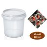 Pote Redondo com Lacre Bolo No Pote Descartável 220Ml C/50 - 1