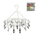 Ver imagem 1 de Varal Aço Inox Suspenso Meias e Roupa Intima -24 Prendedores