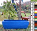 Ver imagem 5 de Kit 3 Vaso Planta 100x30 Jardineira Floreira Polietileno BGPLASTICOS AZUL ARARA 009