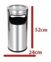 Ver imagem 2 de Cinzeiro Com Lixeira Para Condomínios E Empresas - Aço Inox