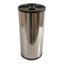 Ver imagem 1 de Lixeira Dispensador De Copos Em Aço Inox Com Tampa Plástica