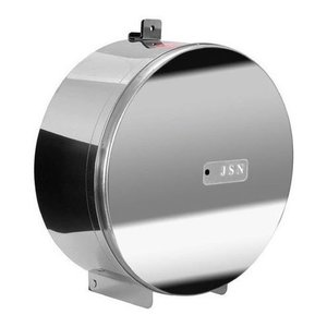 Suporte Rolo Papel Higienico Aço Inox Com Porta Cadeado 300m