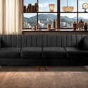 Ver imagem 1 de Sofá 4 Lugares Decoração Retrô Clássico Realeza Chesterfield