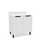 Ver imagem 3 de Balcão de Cozinha 80cm 2 Portas Meena Branco Politorno Móveis