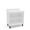 Ver imagem 2 de Balcão de Cozinha 80cm 2 Portas Meena Branco Politorno Móveis