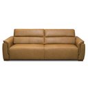 Ver imagem 6 de Sofá Retrátil 3 Lugares Sala 220cm Laurie L08 Couro Camel - Mpozenato