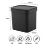 Lixeira Plástica Trium 2,5l Lx500 ou - Preto - 17x14,5x16cm - 3
