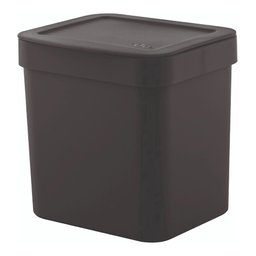 Lixeira Plástica Trium 2,5l Lx500 ou - Preto - 17x14,5x16cm - 1