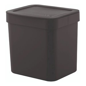 Lixeira Plástica Trium 2,5l Lx500 ou - Preto - 17x14,5x16cm