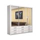 Guarda-Roupa Casal com Espelhos 3 Portas de Correr Anjos Premium Espresso Móveis - imagem 1