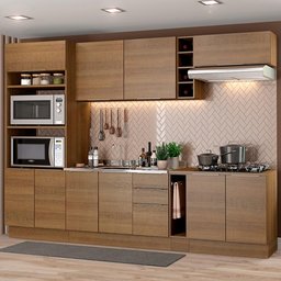 Armário de Cozinha Completa 290cm Rustic Stella Madesa 01 - 2