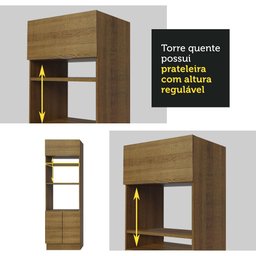 Armário de Cozinha Completa 290cm Rustic Stella Madesa 01 - 10