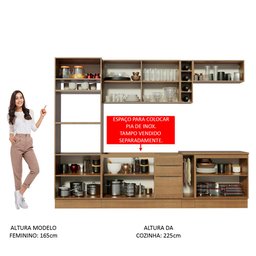 Armário de Cozinha Completa 290cm Rustic Stella Madesa 01 - 6