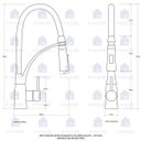Ver imagem 7 de Cuba para cozinha pia dupla com acessórios Ticunas e Torneira monocomando gourmet Solimões Matt