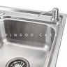 Cuba para cozinha pia dupla com acessórios e lixeira Ticunas e Torneira monocomando gourmet Tapaj - 4