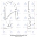 Ver imagem 7 de Cuba para cozinha com acessórios Guarani e Torneira misturador monocomando gourmet preta Solimoes