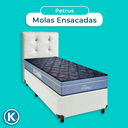 Ver imagem 4 de Kit Cabeceira + Cama Box + Colchão Solteiro Molas Ensacadas Petrus Paropas